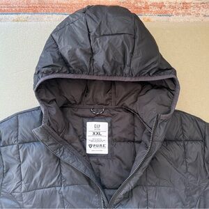 GAP Boys Black Quilted Puffer Jacket XXL Water Resistant Eco Friendly